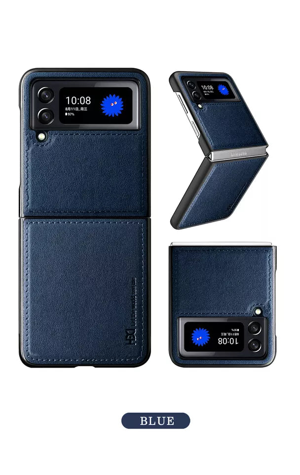 Samsung Galaxy Z flip 4 Pu Leather Minimalist Slim Cover