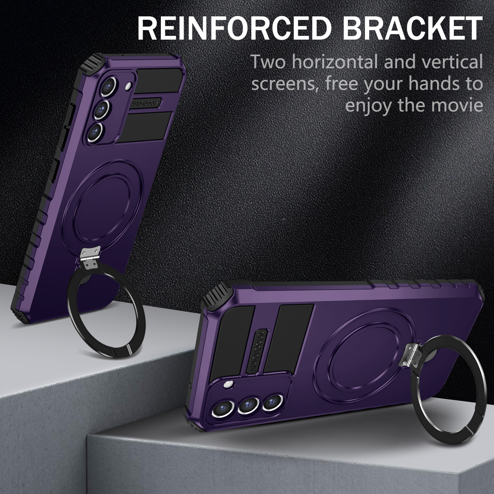 Full-Wrap Folding Bracket Case For S22 & S23 ULTRA